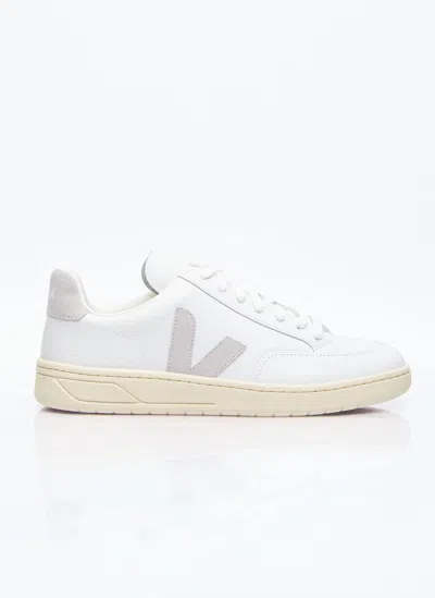 Veja V-12 Leather Sneakers In White