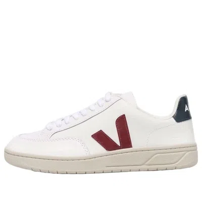 Veja V-12 Leather 'white Marsala Nautico'
