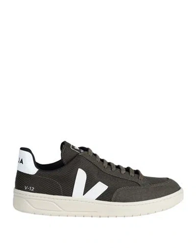 Veja V-12 Man Sneakers Military Green Size 10 Recycled Polyester