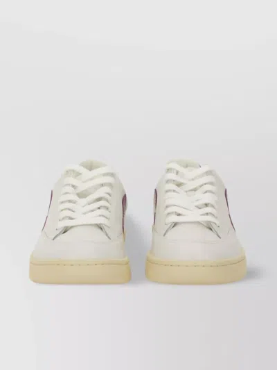 Veja V-12 Rubber Sole Sneakers With Contrast Heel Tab
