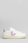 Veja V-12 Sneakers In White Leather