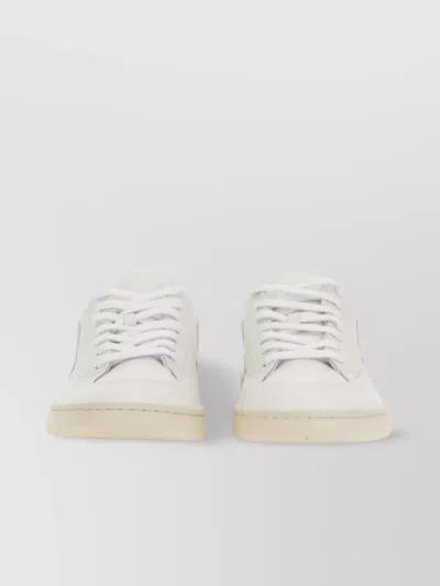 Veja V-12 Sneakers Low-top Perforated Silhouette In Neutral
