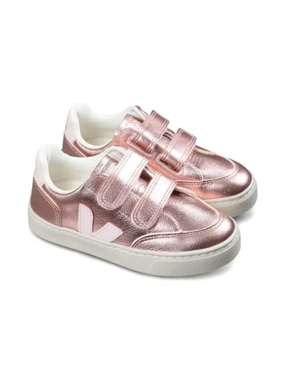 Veja Kids' V-12 Sneakers In Pink