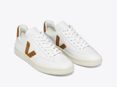 Veja V-12 Xd022322 Sneakers Women's Us 10 White Leather Lifestyle Shoes Khd2151