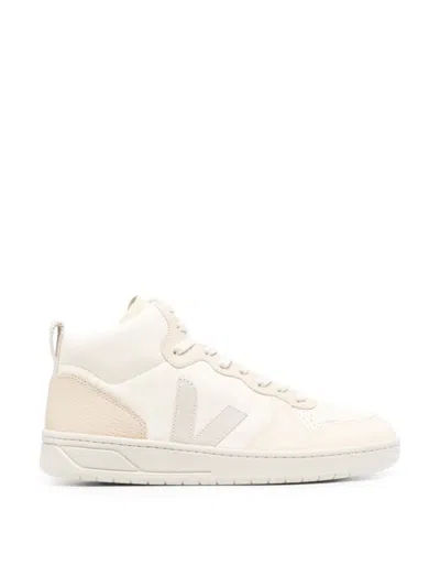 Veja V-15 Chromefree Leather Sneakers In Multi