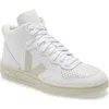 Veja Logo Patch High-top Sneakers In Extra/white