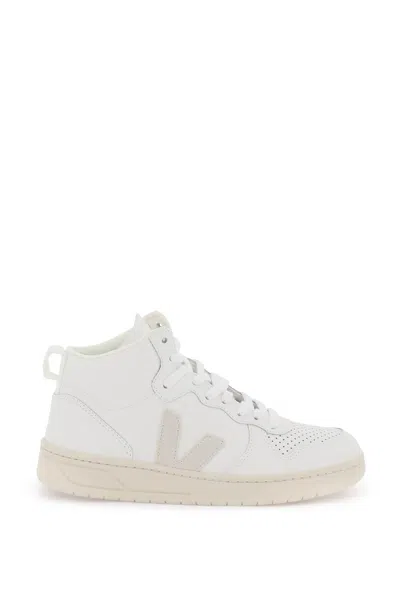 Veja Logo Patch High-top Sneakers In White