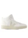 Veja V-15 Leather Sneakers In White