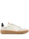 Veja 'v-82' Grey Low Top Sneakers With Logo Patch On Tongue And Side And Logo Letteirng On The Heel In White