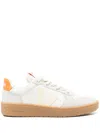 Veja V-82 Grained Leather Pure Sneakers In White