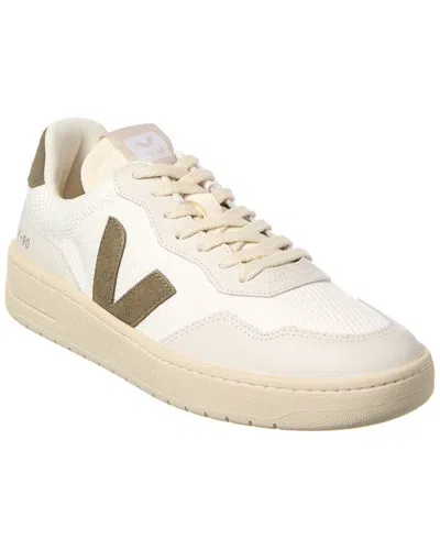 Veja V-90 B-mesh & Leather Sneaker In Neutral