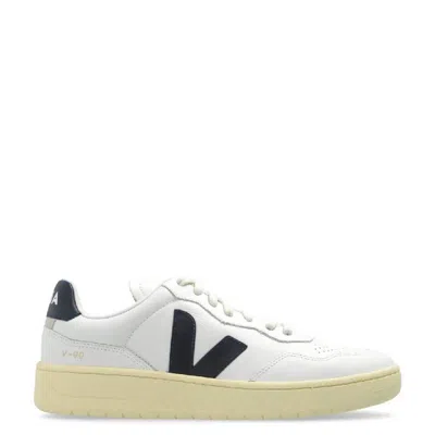 VEJA VEJA V-90 LEATHER LOW-TOP SNEAKERS