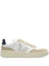 Veja V-90 Leather Low-top Sneakers In White