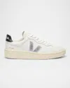 Veja V-90 Low-top Leather Sneakers In White
