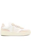 Veja V-90 Low-top Leather Sneakers In White