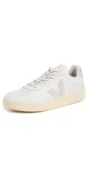 Veja V-90 O. T. Leather Sneakers Extra-white Natural In Extra-white Natural