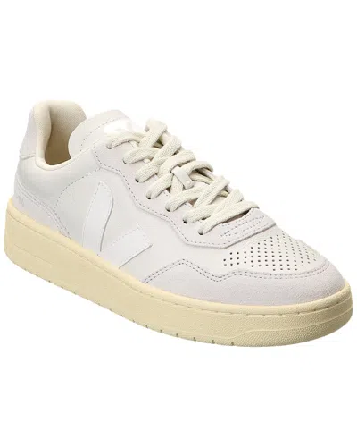 Veja V-90 O.t. Leather Sneaker In White