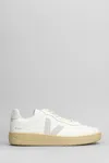 Veja V-90 O.t. Sneakers In White Leather In White