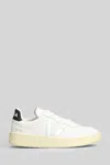 Veja V-90 O.t Sneakers In White Leather In White