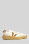 Veja V-90 O.t Sneakers In White Suede And Leather In White