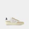Veja V-90 Leather Low-top Sneakers