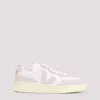 Veja White And Pink Elevated Sneakers With Textured Detailing