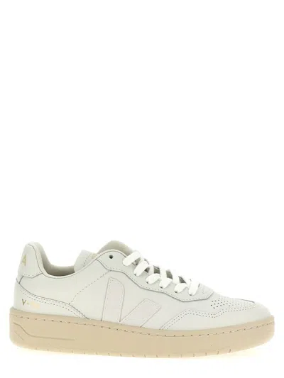 Veja White V-90 Sneakers In Extra White