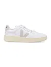Veja V-90 O. T. Leather Sneakers In White