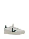 Veja Organic Leather Sneakers V-90 In Extra-white_cyprus