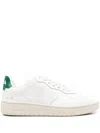 Veja White Lace Up Sneakers In Extra-white/golf