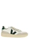 Veja V-90 Bicolor Low-top Sneakers In Green
