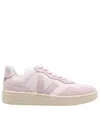 Veja White And Pink Elevated Sneakers With Textured Detailing