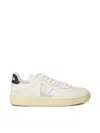 Veja V-90 Ot White Silver Black Sneakers In Multi