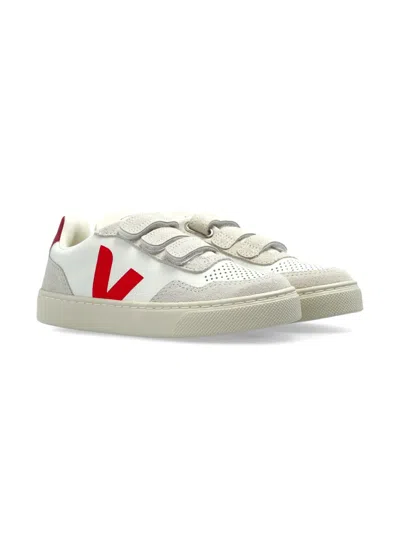 Veja Kids' V-90 Sneakers In White