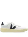 Veja V-90 Leather Low-top Sneakers In White