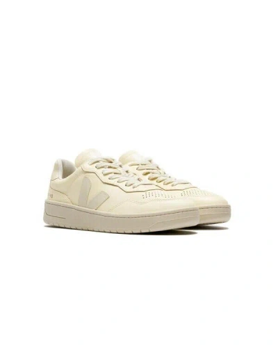 Veja V-90 Vd2003381a Sneakers Women's Cashew Pierre Leather Comfort Casual Shoes In White