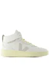 Veja V-95 Leather Sneakers In White