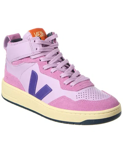 Veja V-95 O.t. Leather Sneaker In Purple