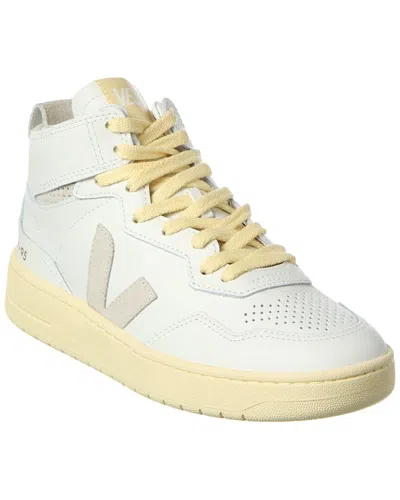 Veja V-95 High-top Lace-up Sneakers In Animal Print