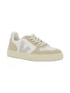 Veja V-10 Chrome-free Leather Sneakers In Neutral