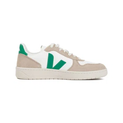 Veja V10 Chromefree Leather Sneakers In Multi
