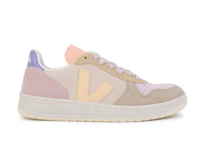 Pre-owned Veja V10 Suede (women's) Sneakers In Co Peach