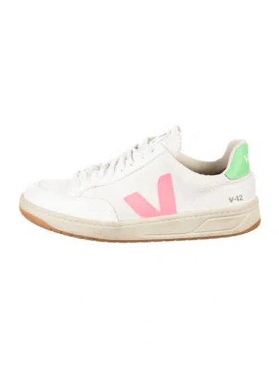 Pre-owned Veja V-12 Mesh Sneakers Sneakers In Neutral