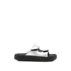Veja Etna Touch-strap Flat Sandals In Silver