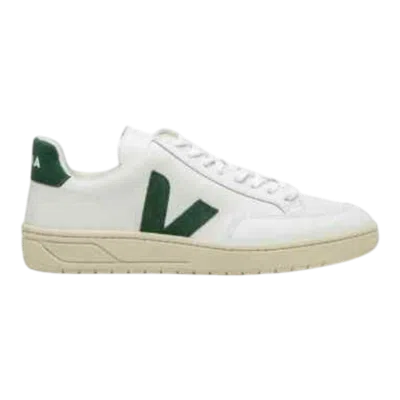 Veja V-12 Sneakers In Green Men Low-top In Multi