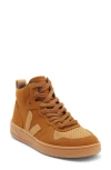 Veja V-15 Mid Top Sneaker In Brown