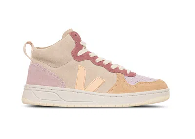 Pre-owned Veja V15 Suede (women's) Sneakers In Co Peach