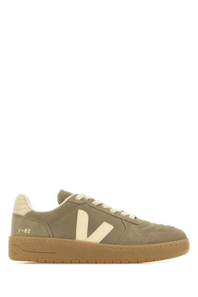 Veja Grey Logo Sneakers In Multi