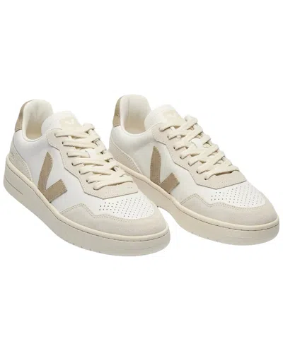 Veja V-90 Leather & Suede Sneaker In Brown