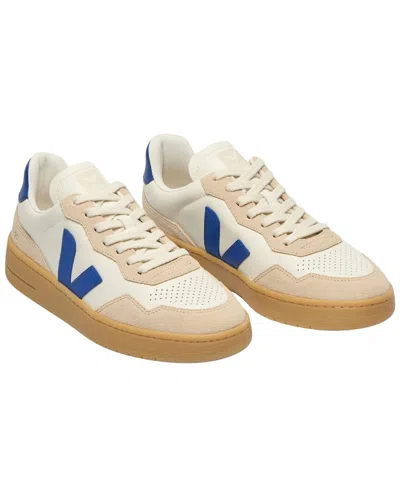 Veja V-90 Leather & Suede Sneaker In Multi